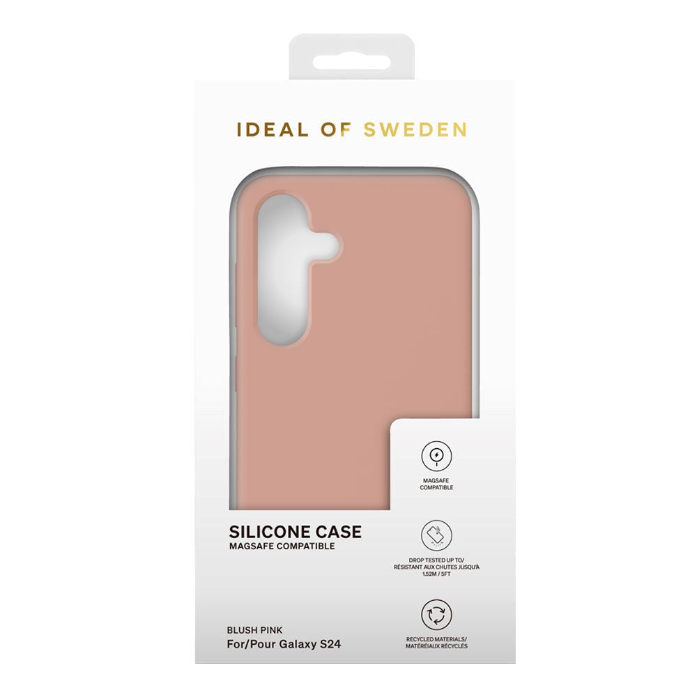 Samsung Galaxy S24 / S25 iDeal Of Sweden Silicone Deksel - MagSafe Kompatibel - Blush Pink