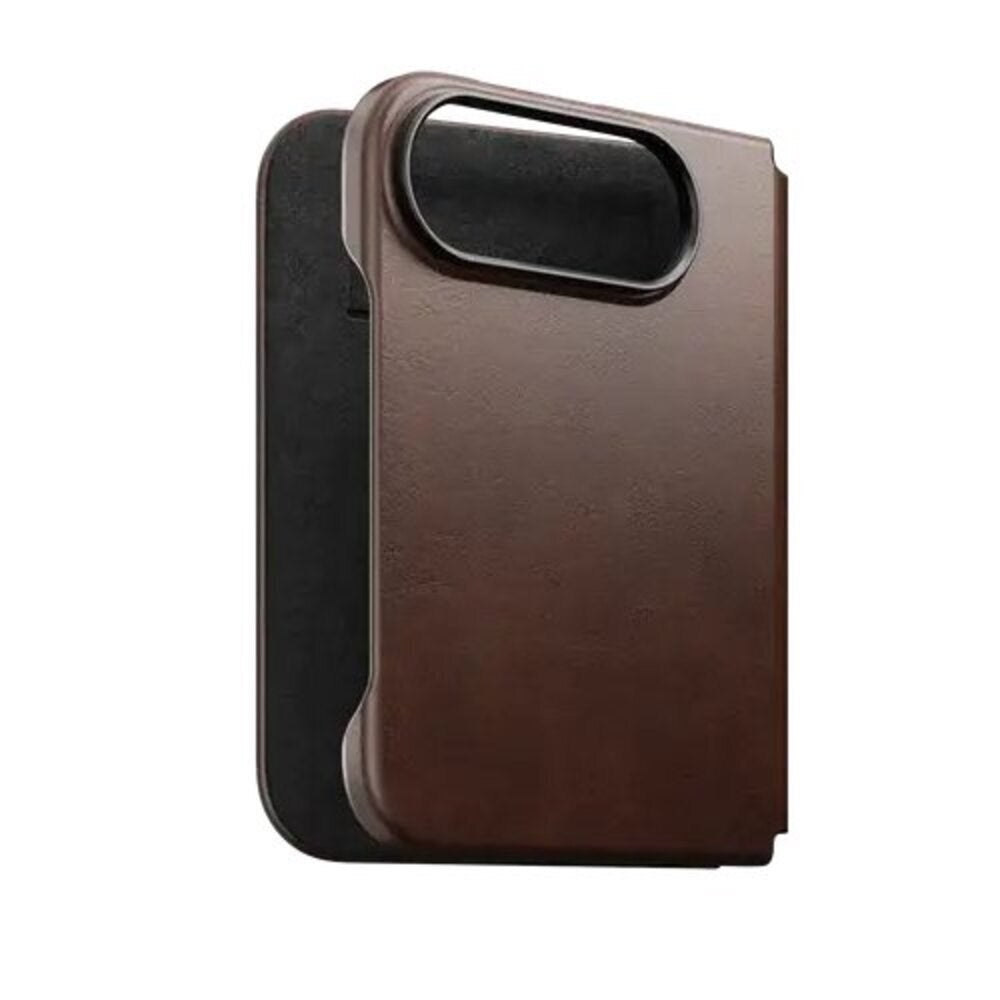 iPhone Duo Nomad Traditional Horween Leather Folio Deksel - MagSafe Kompatibel - Rustic Brown