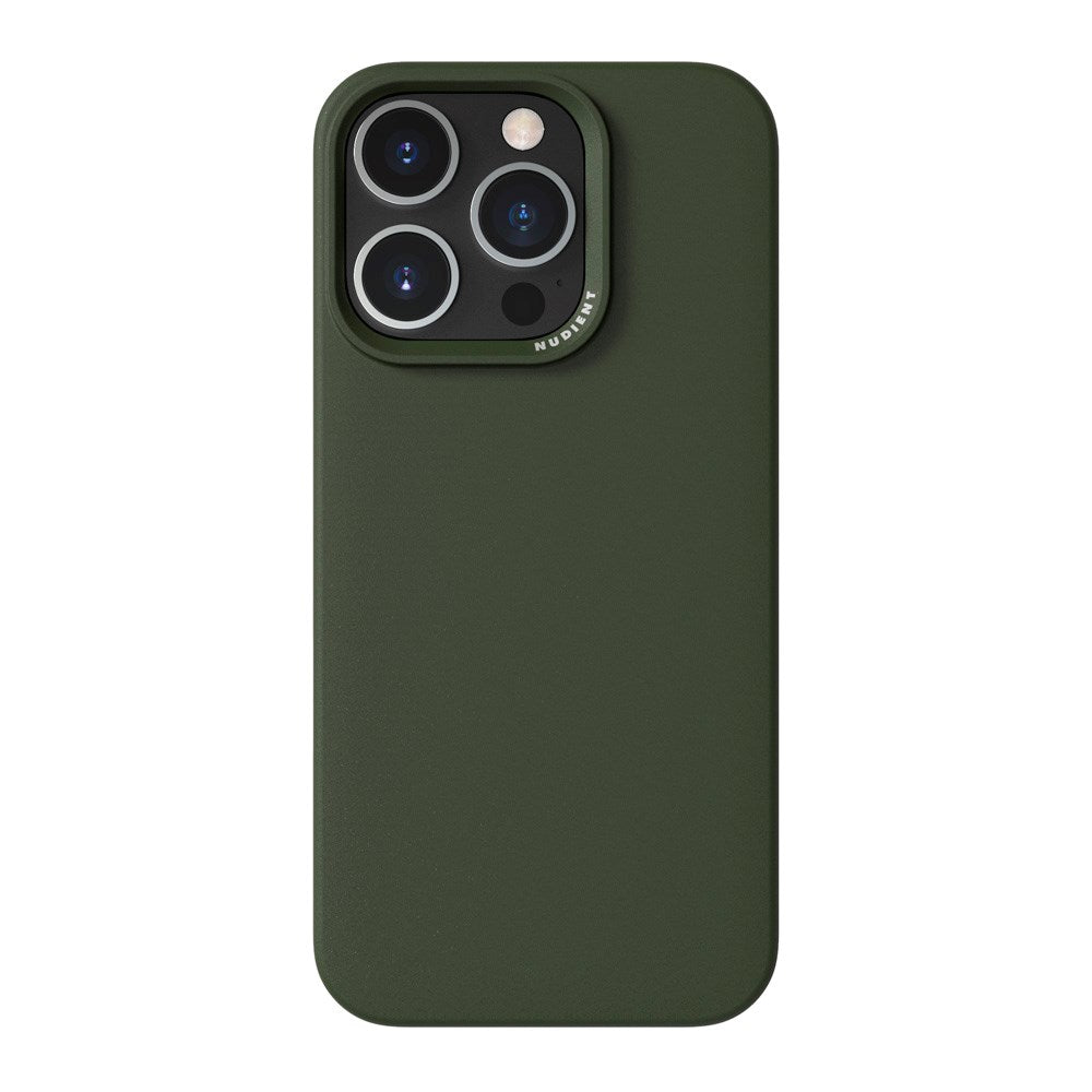 Nudient Thin Case iPhone 16 Pro Deksel - MagSafe Kompatibel - Pine Green