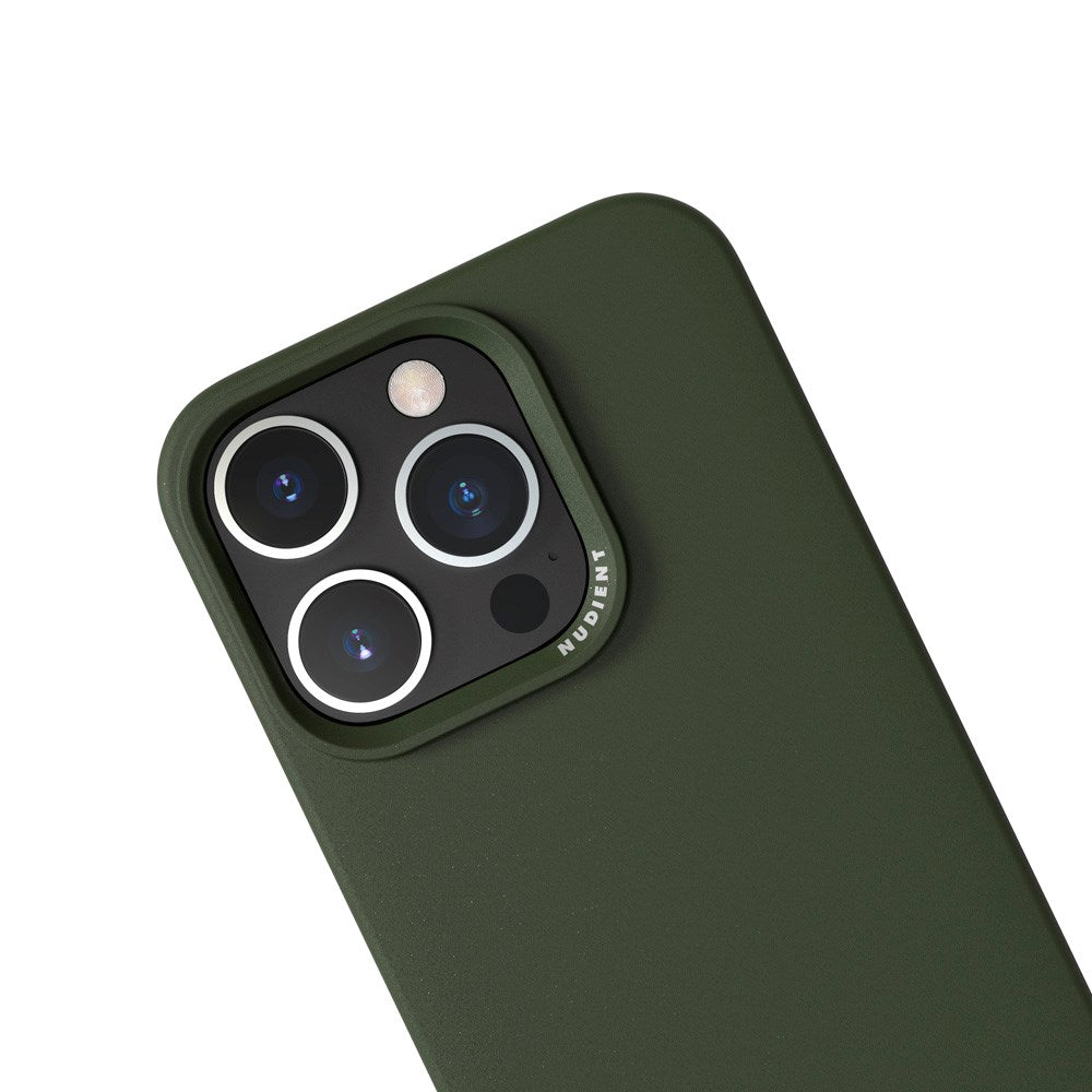 Nudient Thin Case iPhone 16 Pro Deksel - MagSafe Kompatibel - Pine Green
