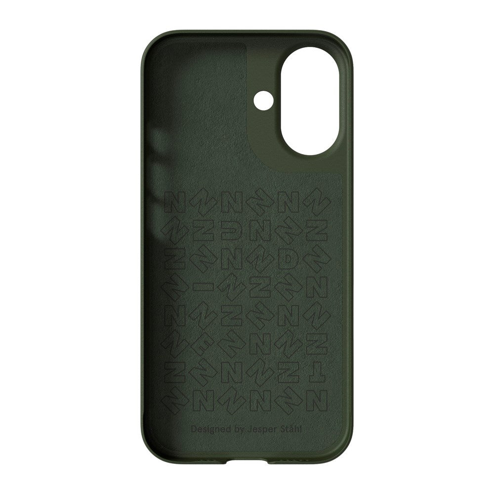 Nudient Thin Case iPhone 16 Deksel - MagSafe Kompatibel - Pine Green