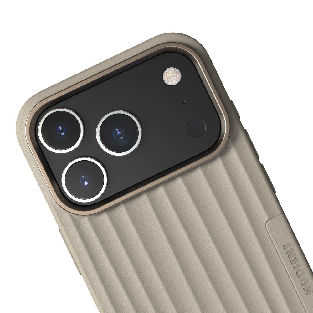 iPhone 18 Pro / 17 Pro Nudient Bold Case Deksel - MagSafe Kompatibel - Linen Beige