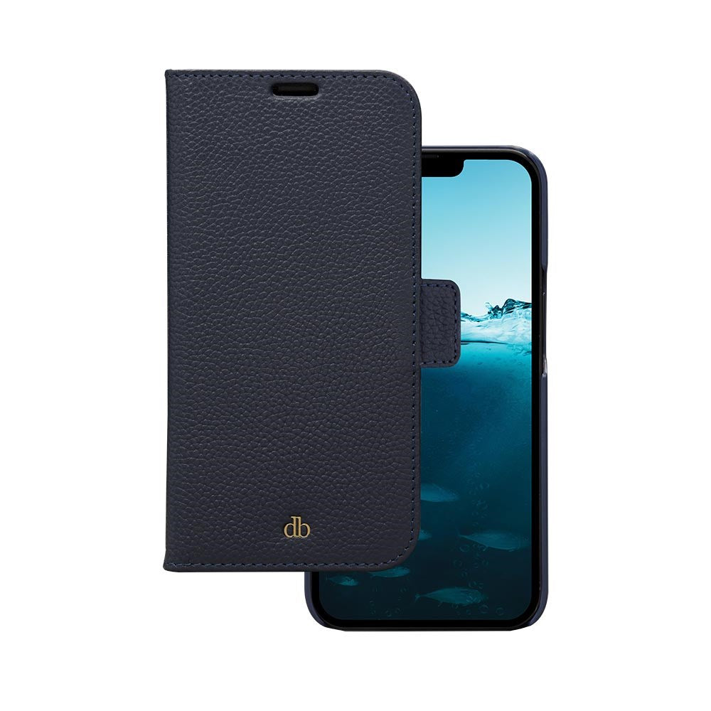 Dbramante1928 iPhone 13 New York 2-i-1 Lær Flipdeksel - Blå