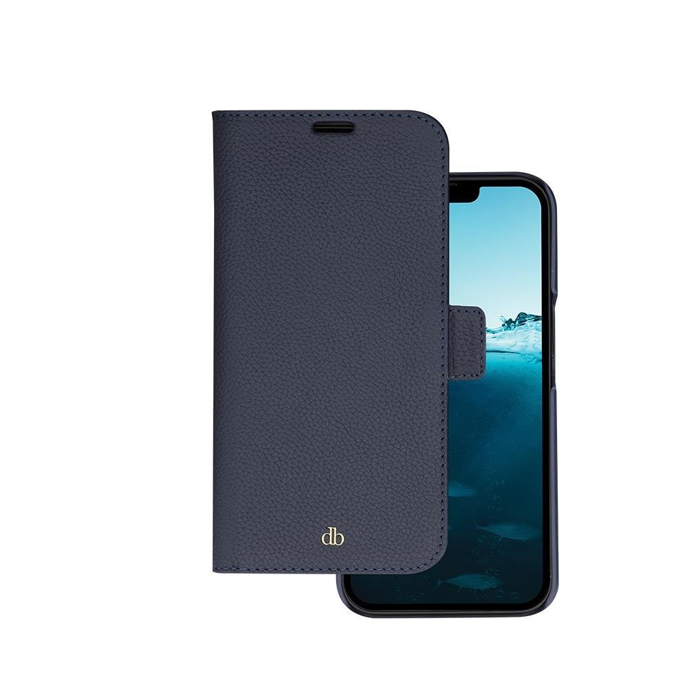Dbramante1928 iPhone 14 New York 2-i-1 Lær Flipdeksel - Blå