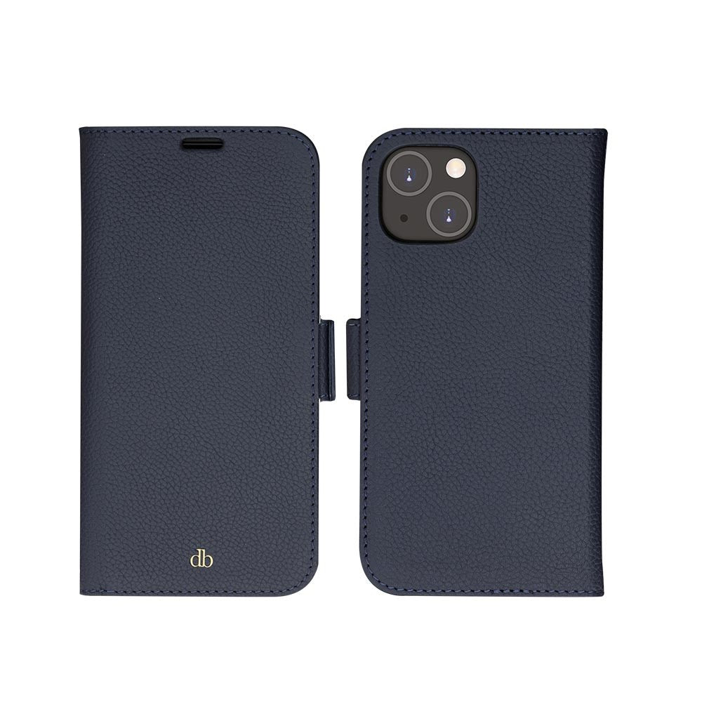 Dbramante1928 iPhone 14 New York 2-i-1 Lær Flipdeksel - Blå
