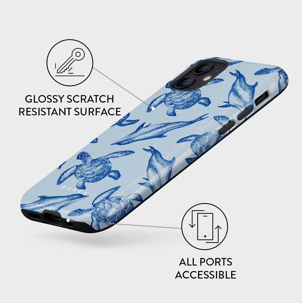 Burga iPhone 12 / 12 Pro Tough Fashion Deksel - Aquatic Dance