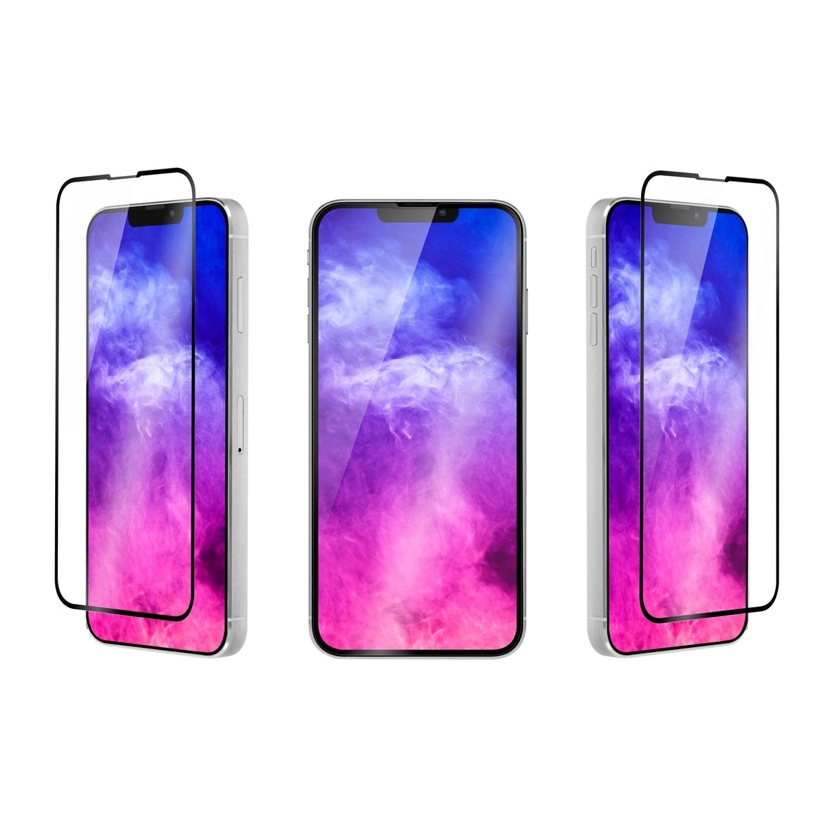 QDOS iPhone 13 Pro Max OptiGuard Curved Glass Skjermbeskytter - Case Friendly - Svart Kant