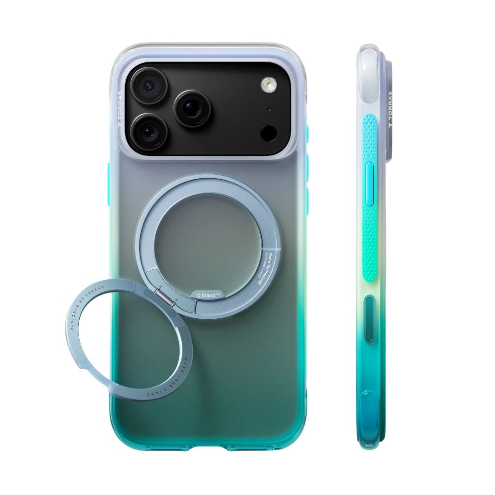 iPhone 18 Pro / 17 Pro TORRAS O3 Air Gradient Case - MagSafe Compatible - Alaska Aurora