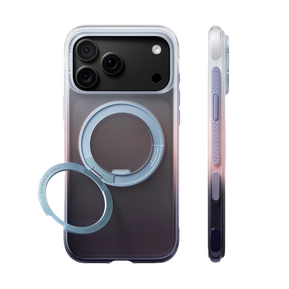 iPhone 18 Pro / 17 Pro TORRAS O3 Air Gradient Deksel - MagSafe Kompatibel - Sierra Dusk