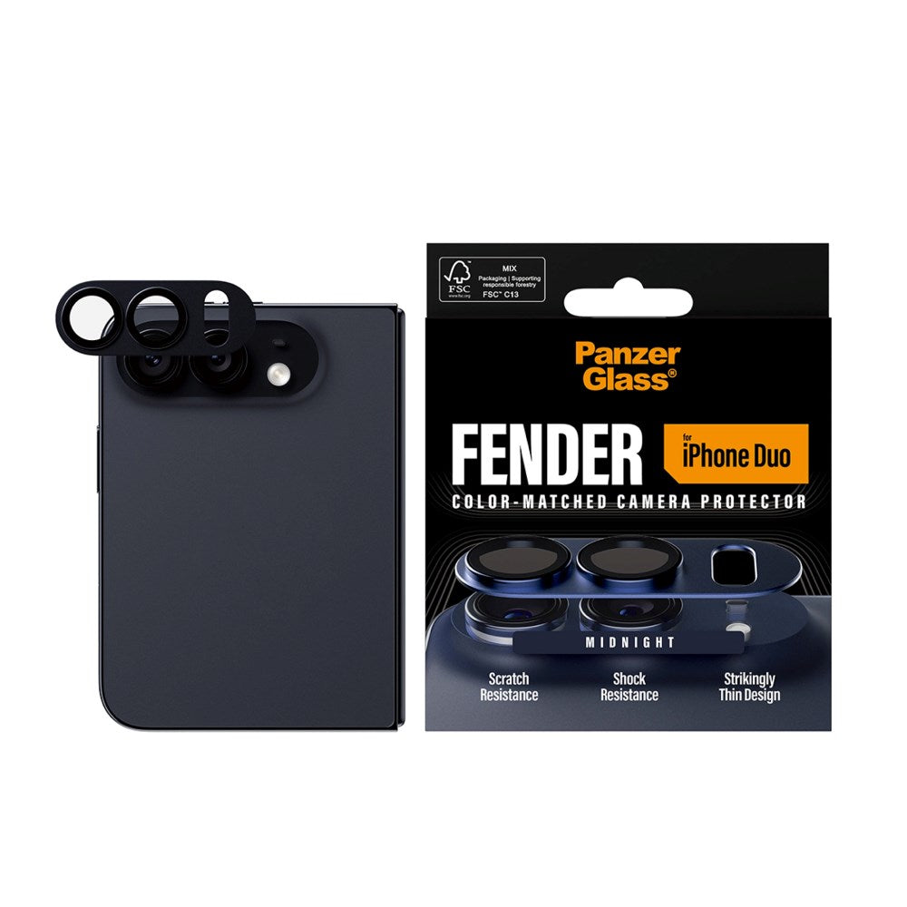 iPhone Duo PanzerGlass FENDER Kameralinsebeskyttelse - Svart