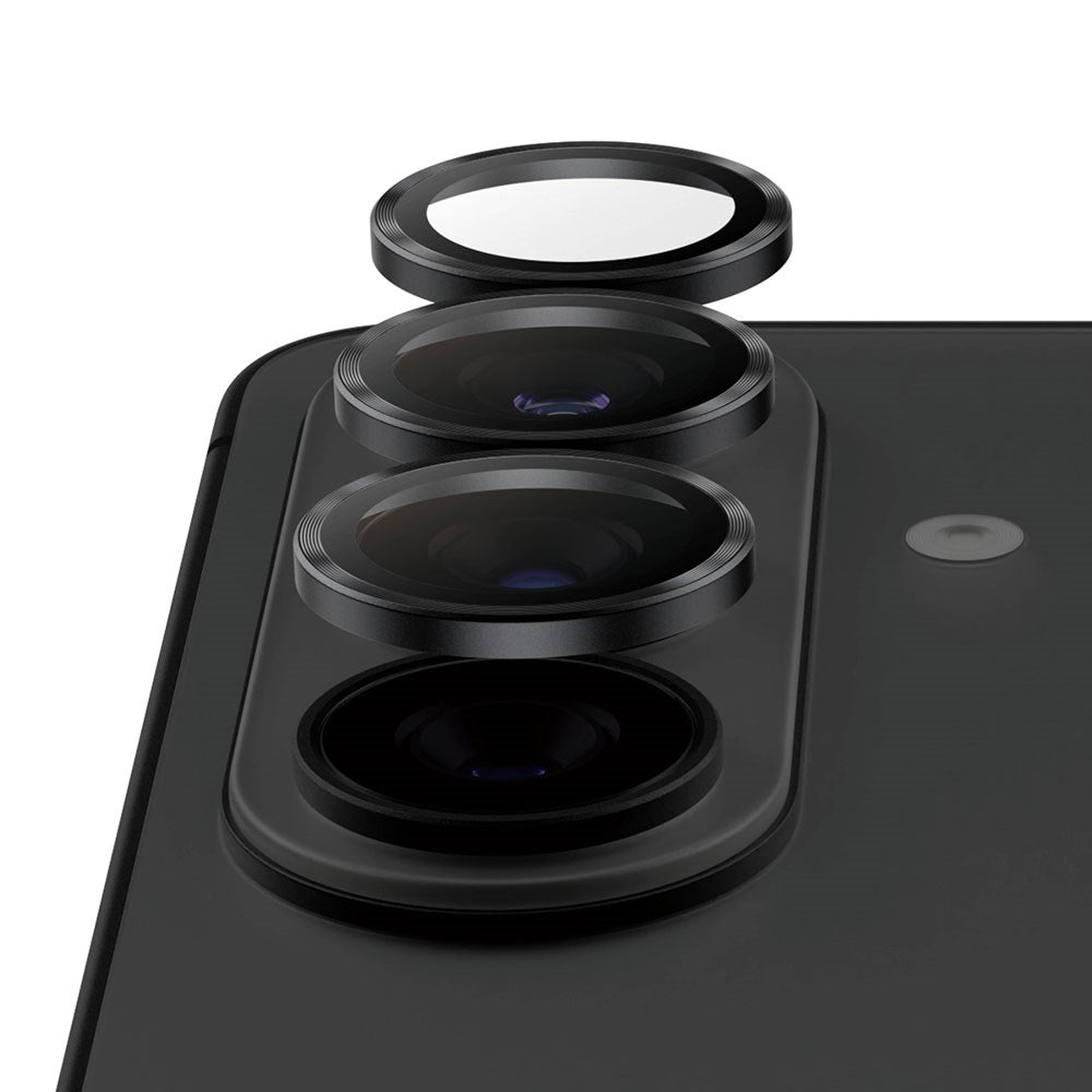Samsung Galaxy S26 / S26+ (Plus) PanzerGlass Ceramic Hoops Kameralinsebeskyttelse med Monteringsramme - Svart