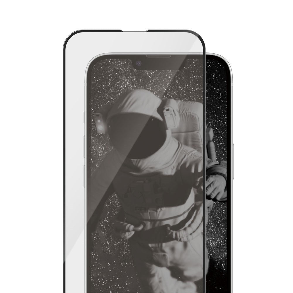 iPhone 17e / 16e / 14 / 13 / 13 Pro PanzerGlass Ceramic Ultra-Wide Fit Skjermbeskyttelsesglass – FastFit In-A-Box – Gjennomsiktig