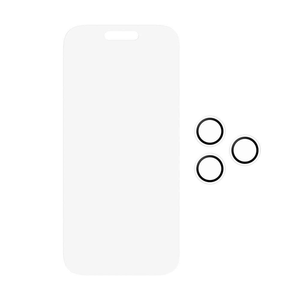 PanzerGlass iPhone 17 Pro 2-in-1 Classic Bundle - Skjermbeskytter + Kameralinsebeskytter - Gjennomsiktig