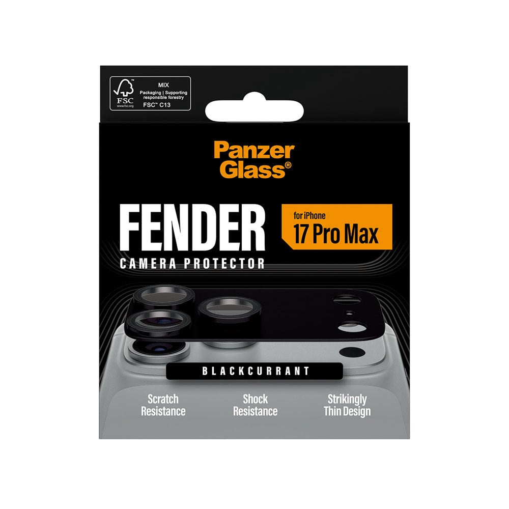 iPhone 17 Pro Max PanzerGlass FENDER Kameralinsebeskyttelse - Black