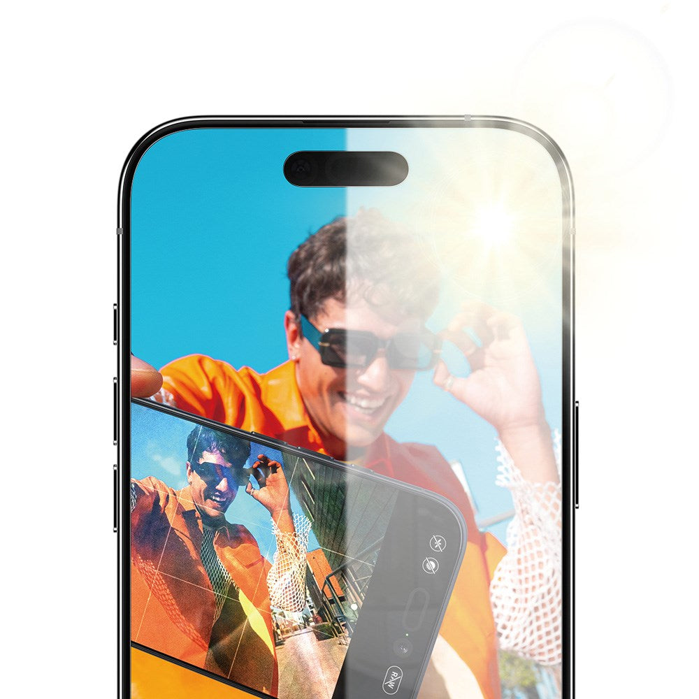 PanzerGlass iPhone Air Ultra Wide Fit Skjermbeskyttelse med EasyAligner - Anti-Reflective - Gjennomsiktig