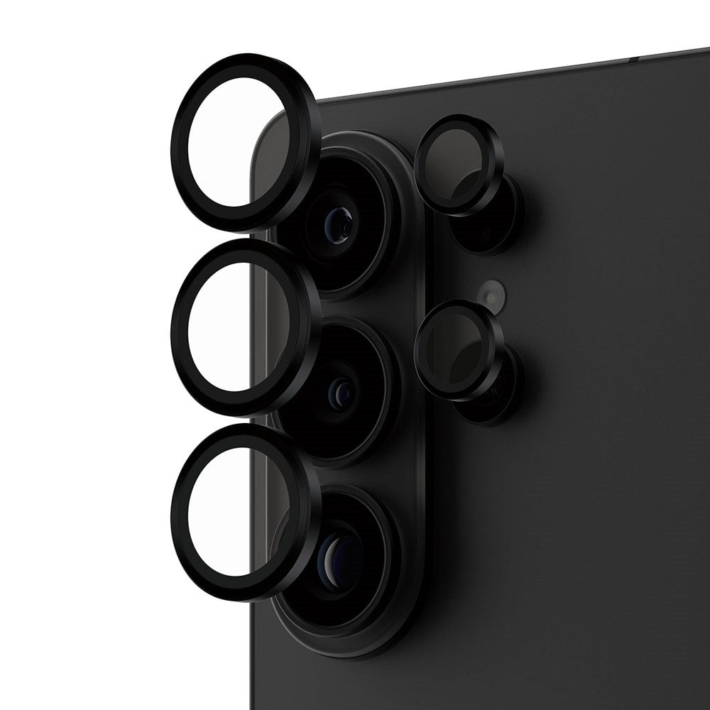Samsung Galaxy S26 Ultra PanzerGlass Hoops - Kamerabeskyttelse - Gjennomsiktig / Svart