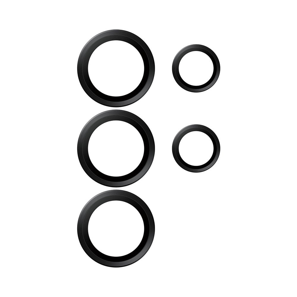 Samsung Galaxy S26 Ultra PanzerGlass Hoops - Kamerabeskyttelse - Gjennomsiktig / Svart