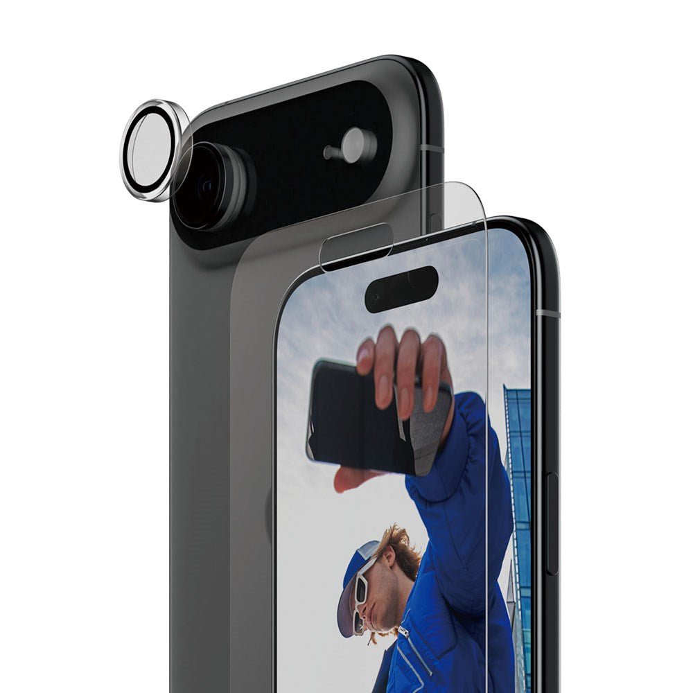 PanzerGlass iPhone Air 2-in-1 Classic Bundle - Skjermbeskytter + Kameralinsebeskytter - Gjennomsiktig