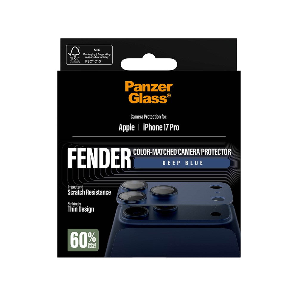iPhone 17 Pro PanzerGlass FENDER Kameralinsebeskyttelse - Deep Blue