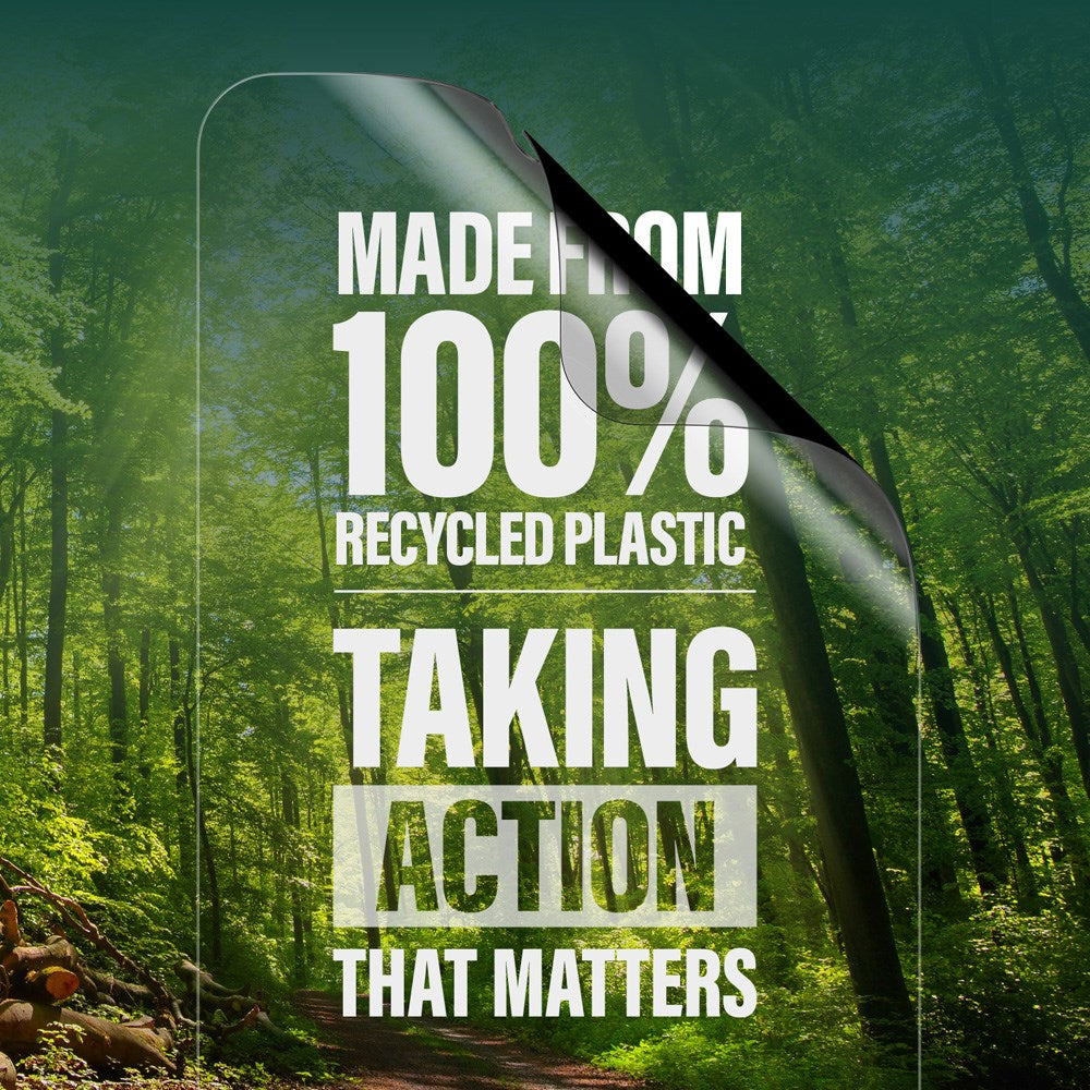 Samsung Galaxy S25 PanzerGlass Eco Matrix 4-Way Privacy Skjermbeskyttelse Ultra Wide Fit - Aligner Kit - Platinum Strength - Gjennomsiktig