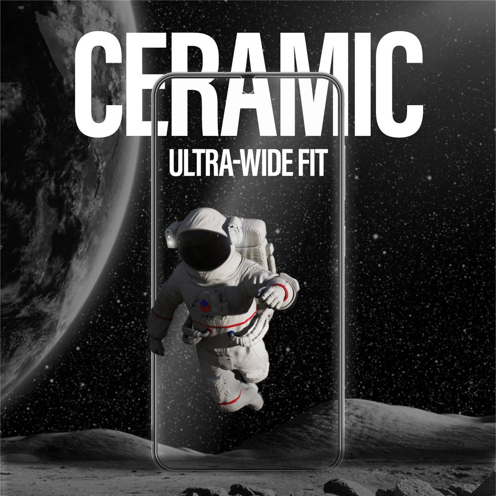 PanzerGlass Samsung Galaxy S25 - Ultra-Wide Fit Ceramic Skjermbeskyttelsesglass - Gjennomsiktig