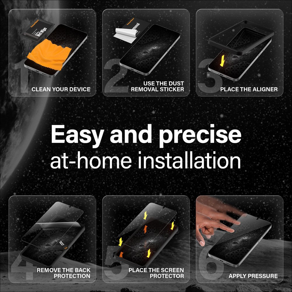 PanzerGlass Samsung Galaxy S25 - Ultra-Wide Fit Ceramic Skjermbeskyttelsesglass - Gjennomsiktig