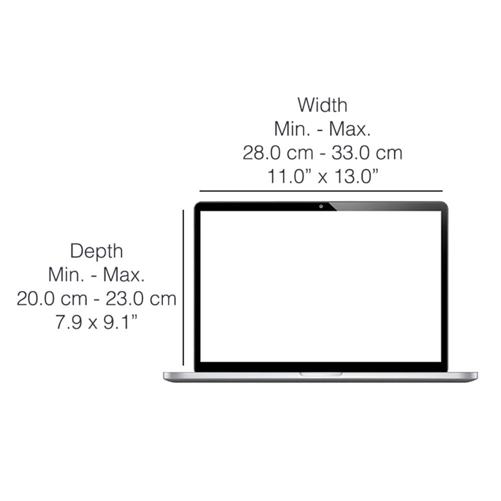 Universell Philbert Deksel til 12" / 13" / 14" Laptop m. Solskjold & Integrert Personvern - Striper