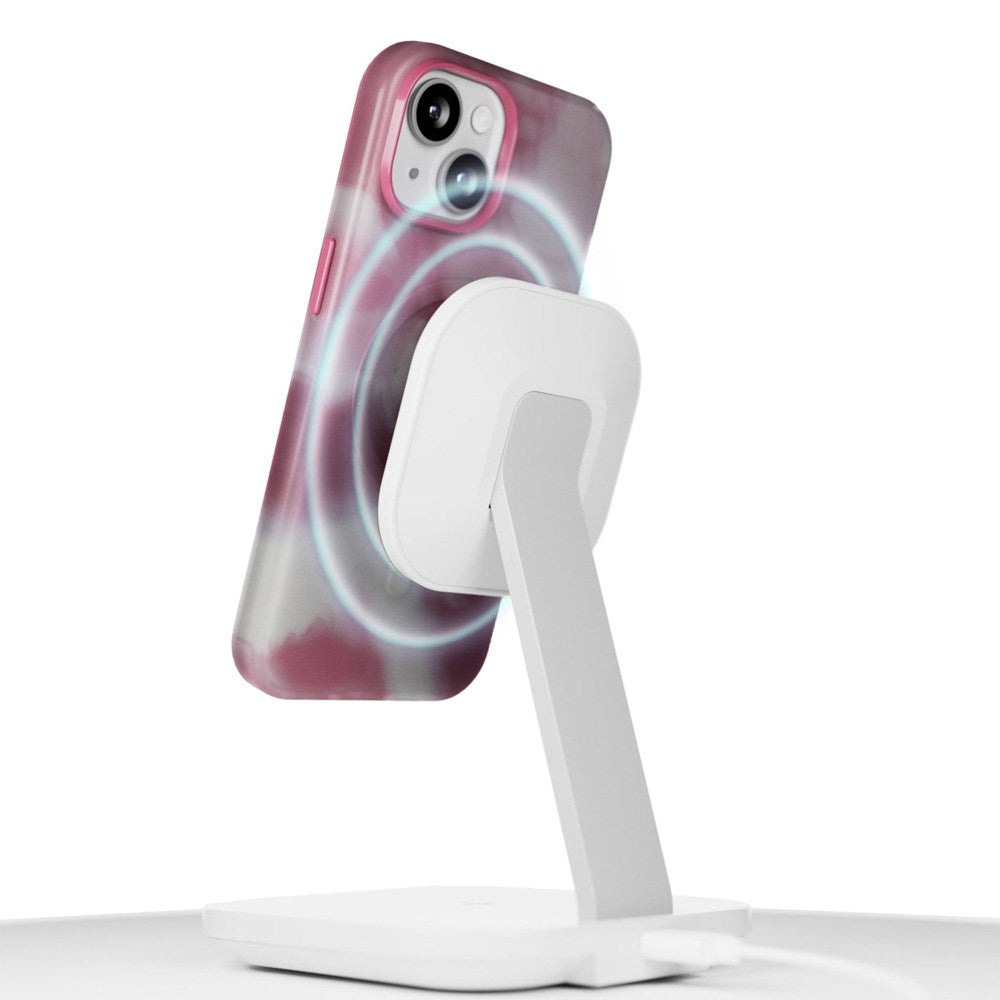 iPhone 15 Puro AQUA Fleksibelt Plast Deksel - MagSafe Kompatibel - Rosa