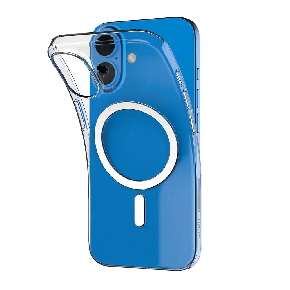 PURO MAG Ultra Slim MagSafe Deksel 0.3mm - iPhone 16 Plus - Gjennomsiktig