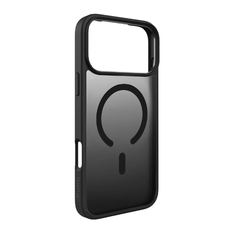 iPhone 17 Pro PURO GRADIENT Deksel - MagSafe Kompatibel - Gjennomsiktig / Svart