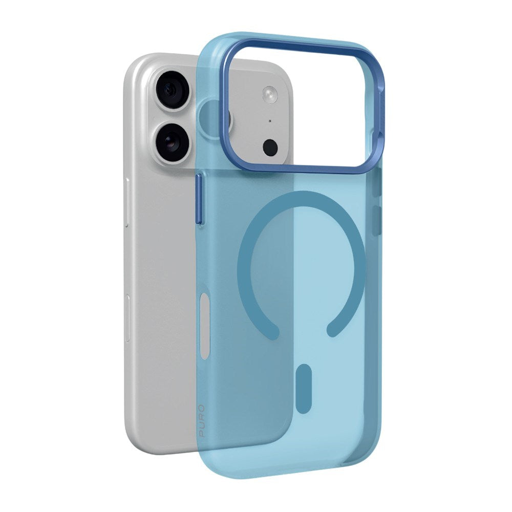 iPhone 18 Pro PURO LIGHTFEEL Deksel - MagSafe Kompatibel - Lyseblå
