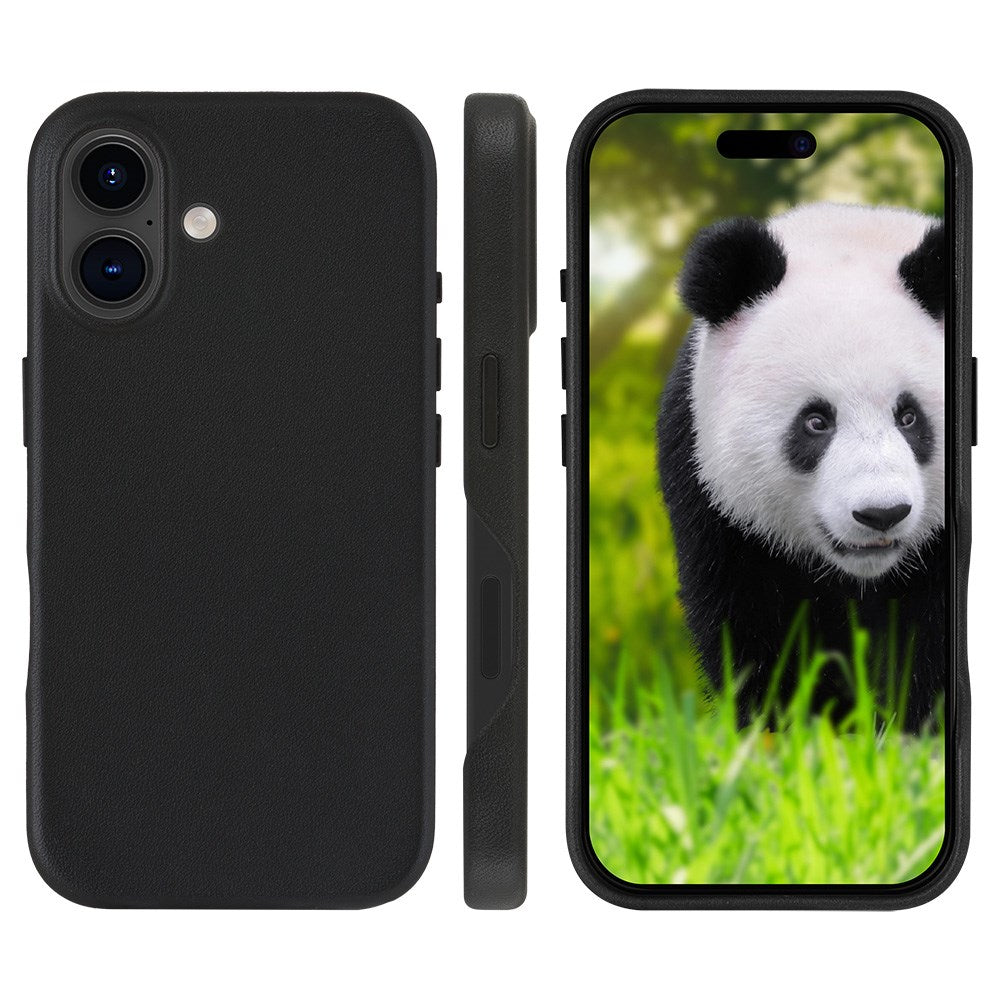 Dbramante1928 iPhone 16 Roskilde Deksel - 100 % Ekte Skinn- MagSafe-Kompatibel - Svart