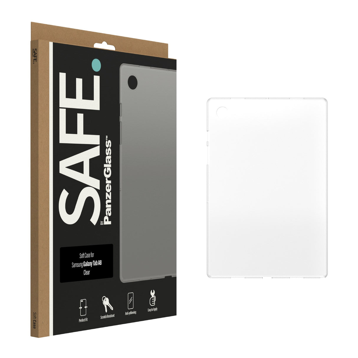 Samsung Galaxy Tab A8 10.5" (2021) Safe By PanzerGlass® TPU Deksel - Gjennomsiktig