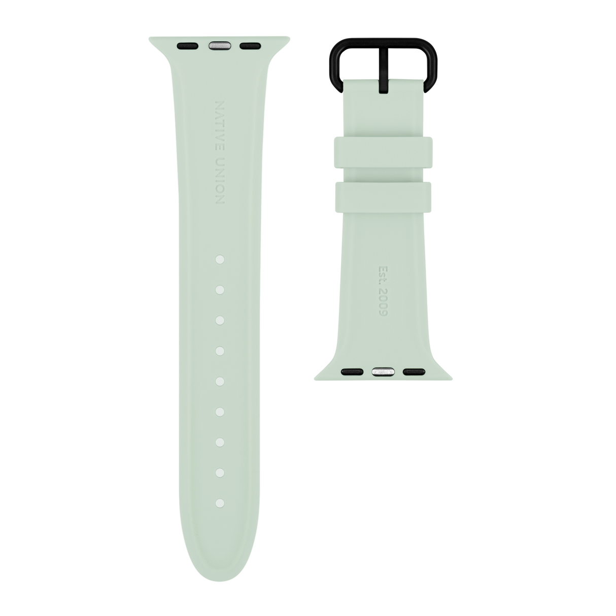 Apple Watch (38/40/SE/41/42mm) Native Union Curve Strap Silikonstropp - Grønn