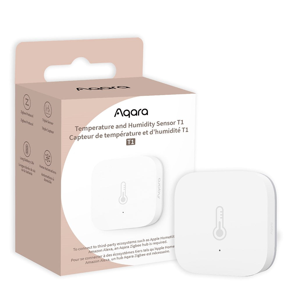 Aqara Temperature and Humidity Sensor T1 - Hvit