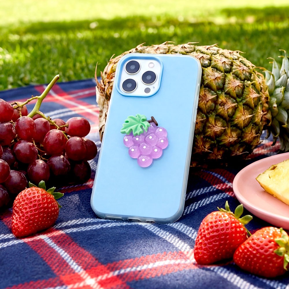 iPhone 16 Pro TFO 3D Frukt Deksel – Druer