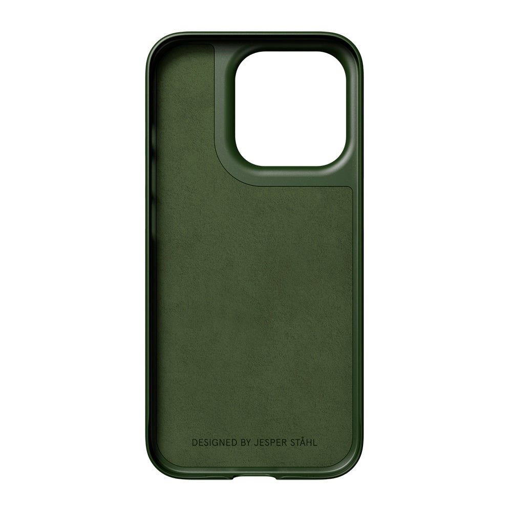 Nudient Thin Case iPhone 15 Pro Deksel - MagSafe Kompatibel - Pine Green