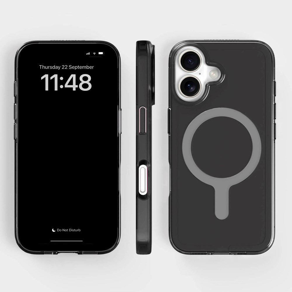 agood company iPhone 16 CLRPRTCT 100% Resirkulert Plast Deksel - Transparent / Tinted Black