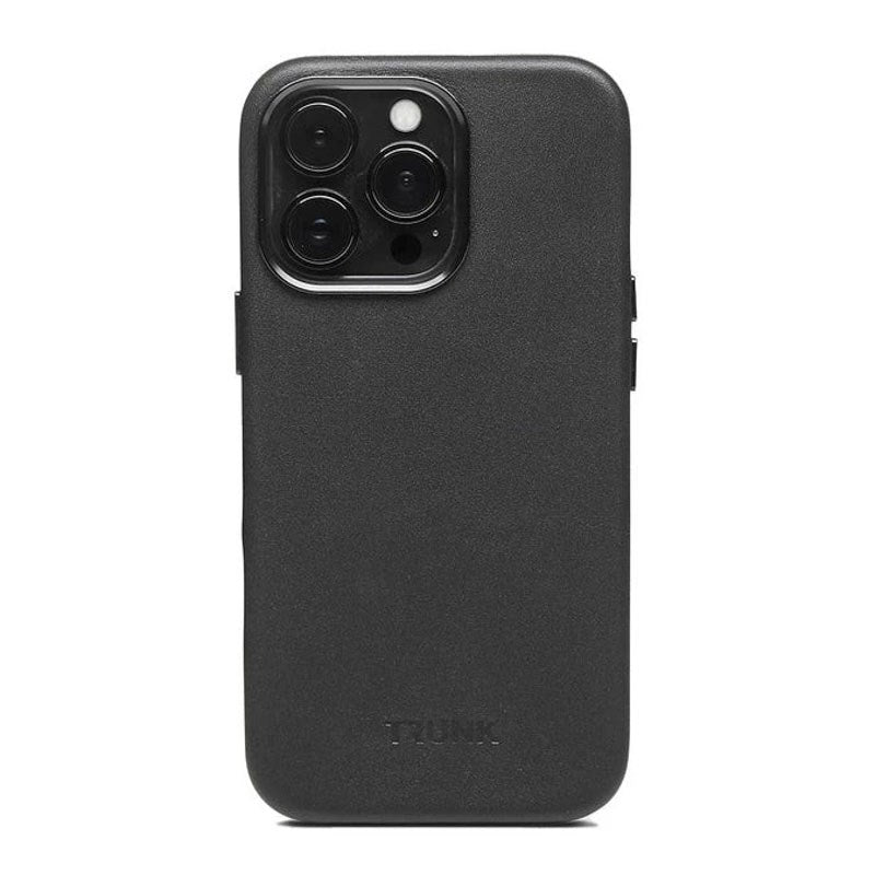 iPhone 13 Pro Trunk Ekte Skinn Deksel - Svart