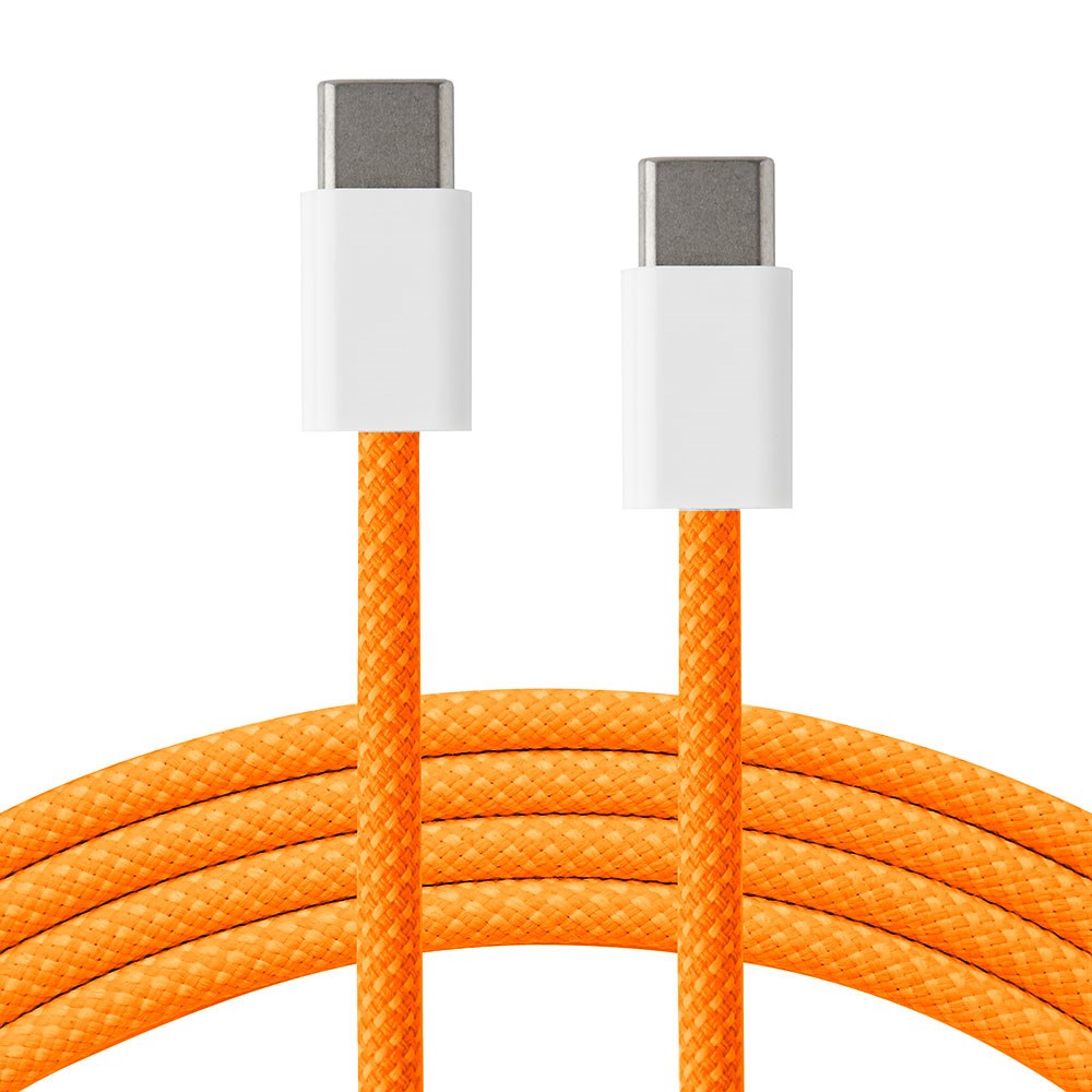 Xceed Braided USB-C til USB-C PD 60W - 1m - Oransje