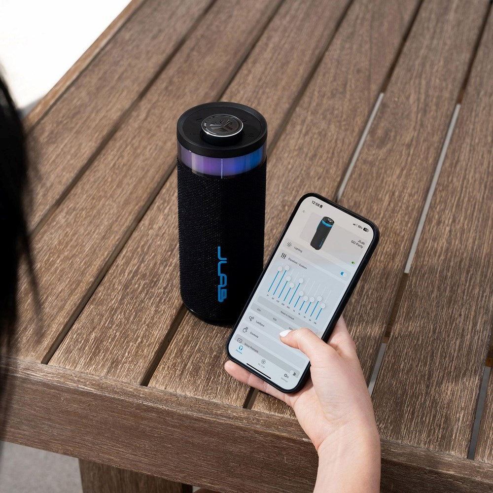 JLab Go Bluetooth Høyttaler med Lys - Svart