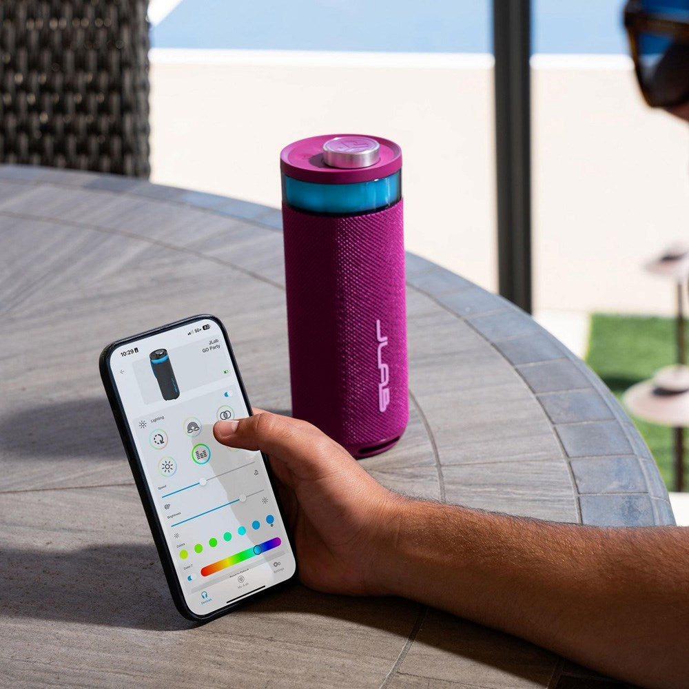 JLab Go Bluetooth Høyttaler med Lys - Rosa