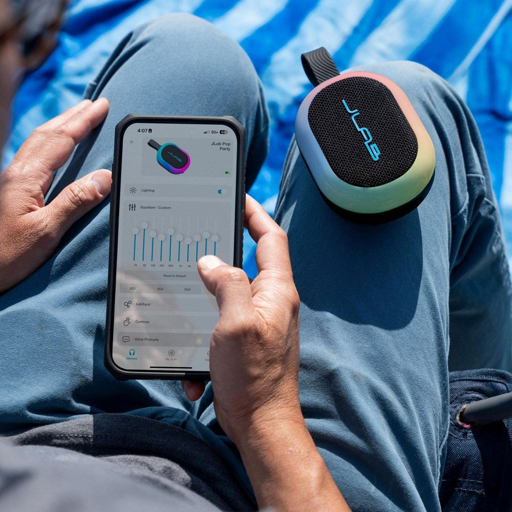 JLab Pop Bluetooth Høyttaler med Lys - Svart