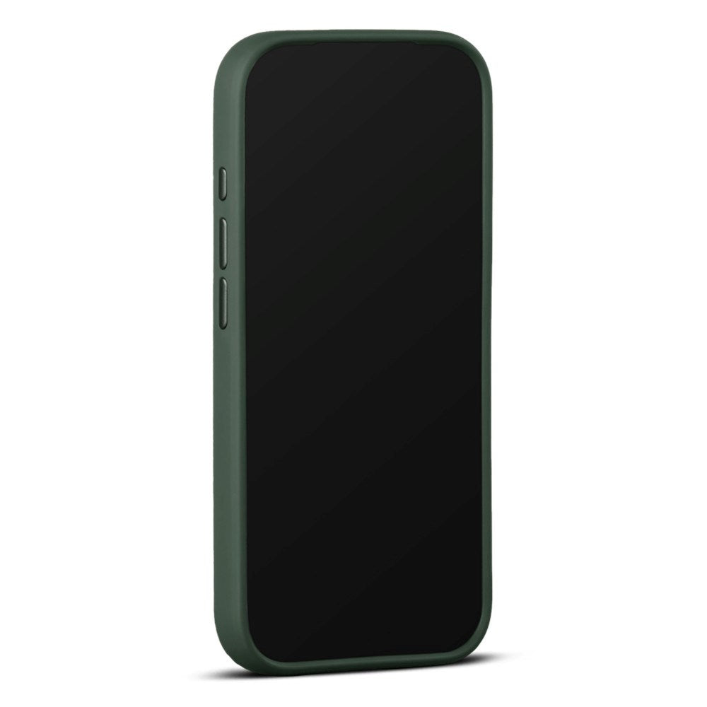 iPhone 18 Pro Max WOOLNUT Ekte Skinn Deksel - MagSafe Kompatibel - Grønn