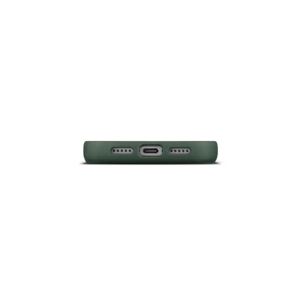 iPhone 18 Pro Max WOOLNUT Ekte Skinn Deksel - MagSafe Kompatibel - Grønn