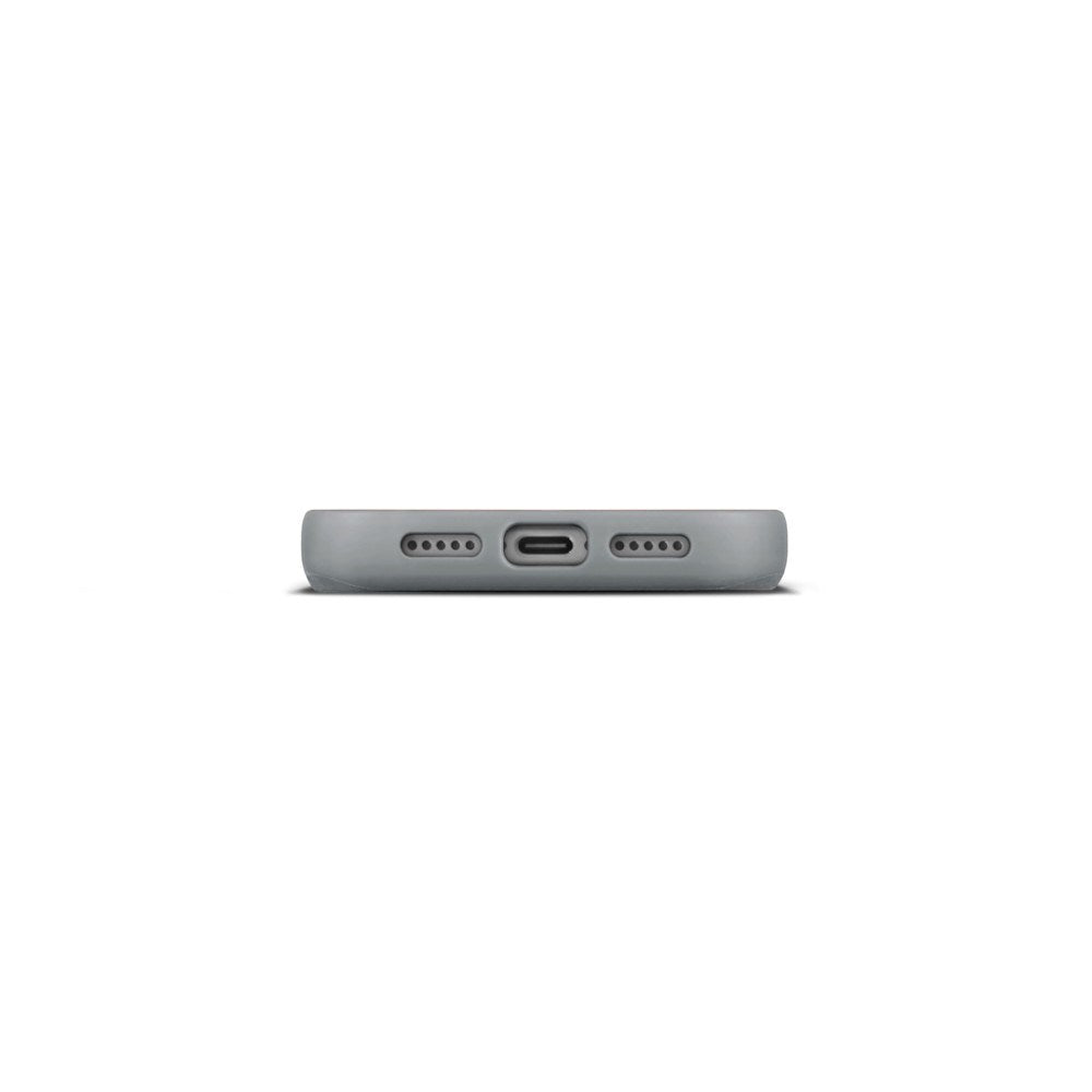 iPhone 18 Pro WOOLNUT Ekte Skinn Deksel - MagSafe Kompatibel - Grå