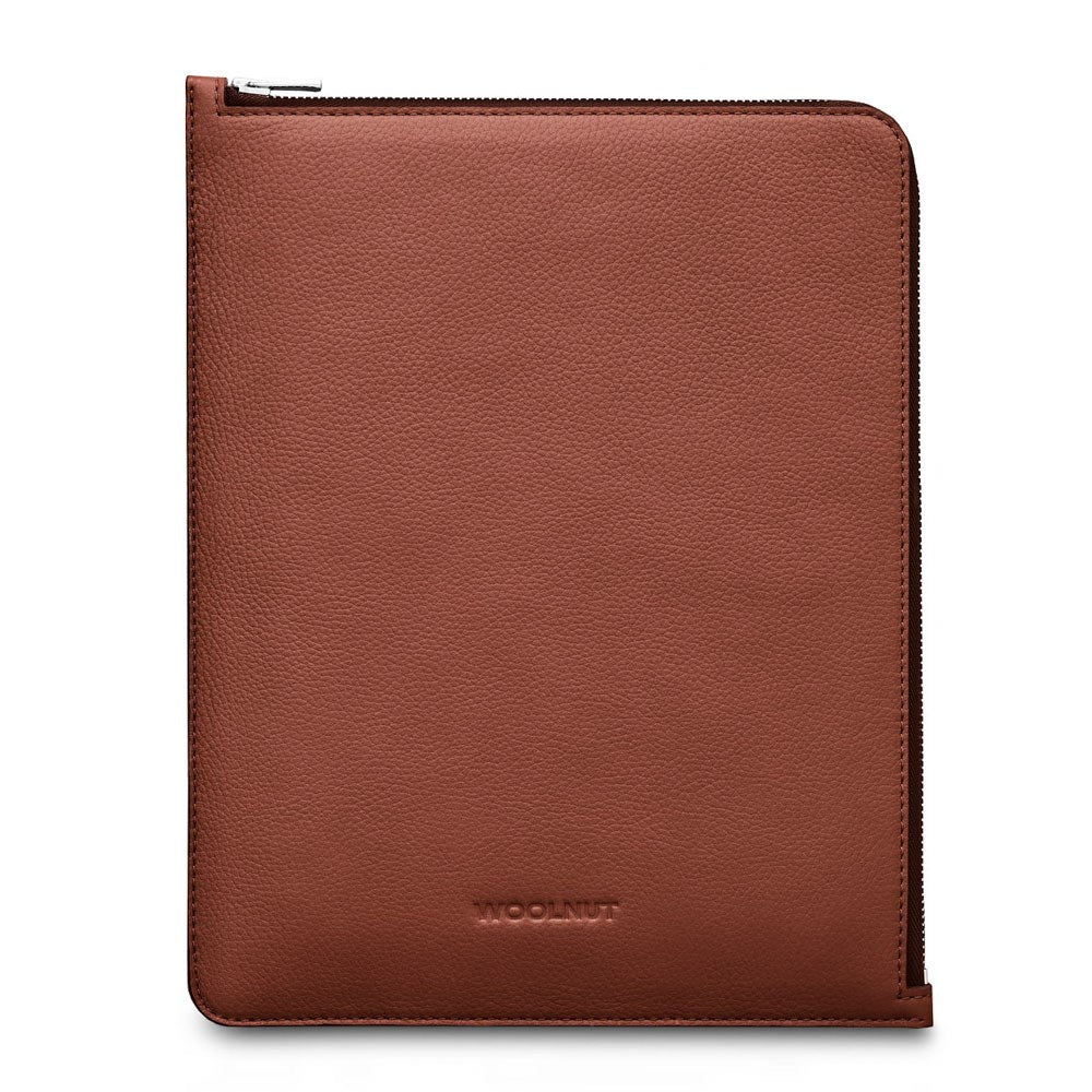 Woolnut iPad / Tablet (23 x 29 cm) Ekte Skinn Folio Sleeve - Brun