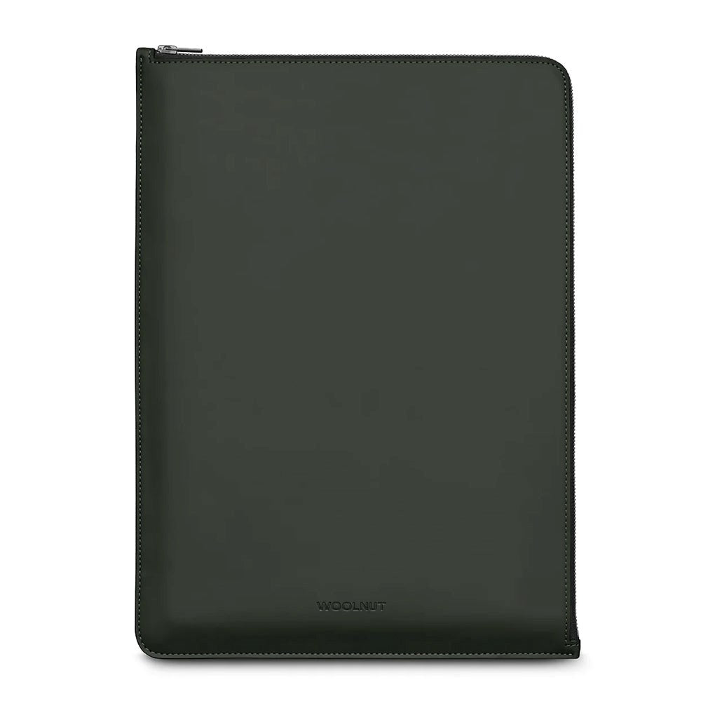 Woolnut Coated Folio Ekte Skinn Sleeve for MacBook / Laptop 16" (360 x 250mm) - Grønn