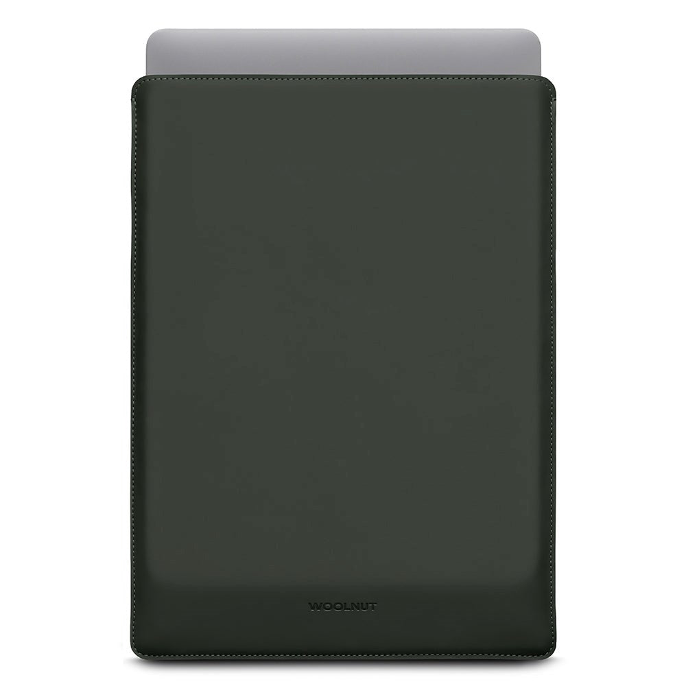 Woolnut Coated Kunstskinn Sleeve for MacBook / Laptop (370 x 260mm) - Grønn