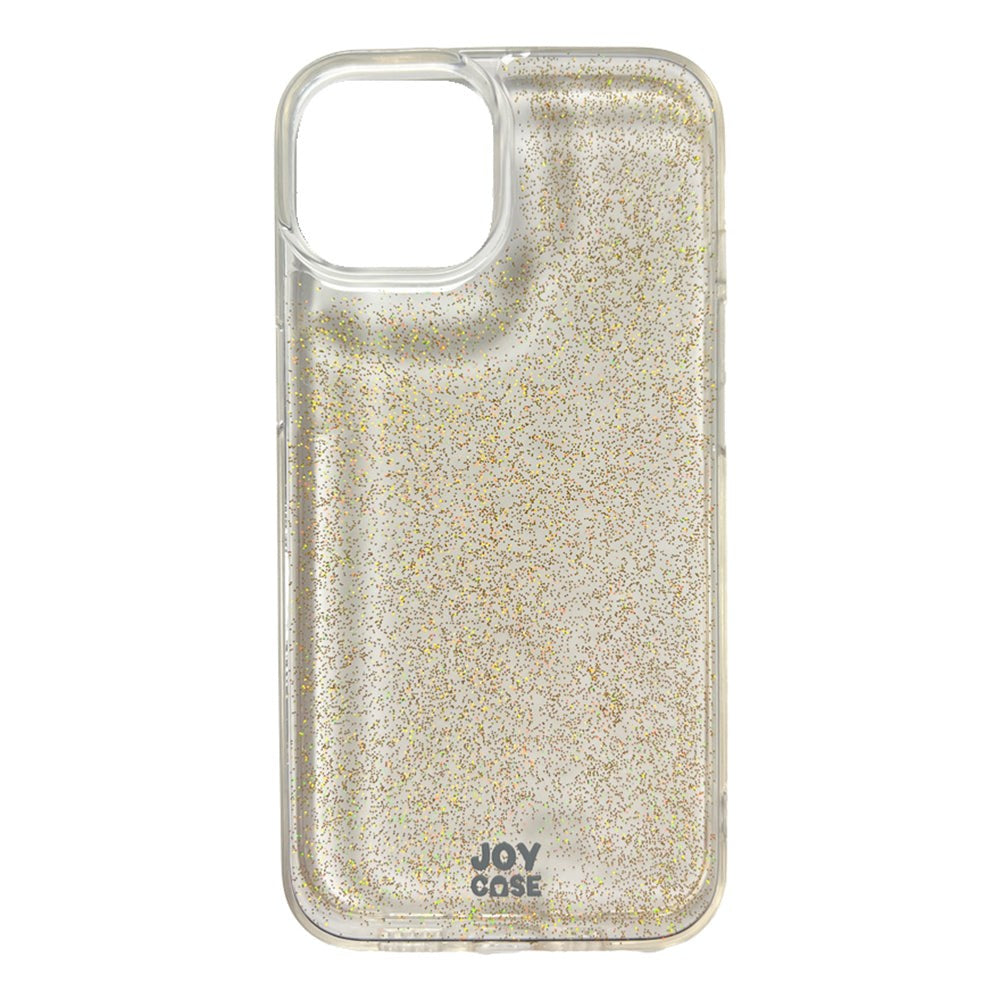 iPhone 14 / 13 Joy Deksel Hybrid Glitter Deksel - Gjennomsiktig / Gull